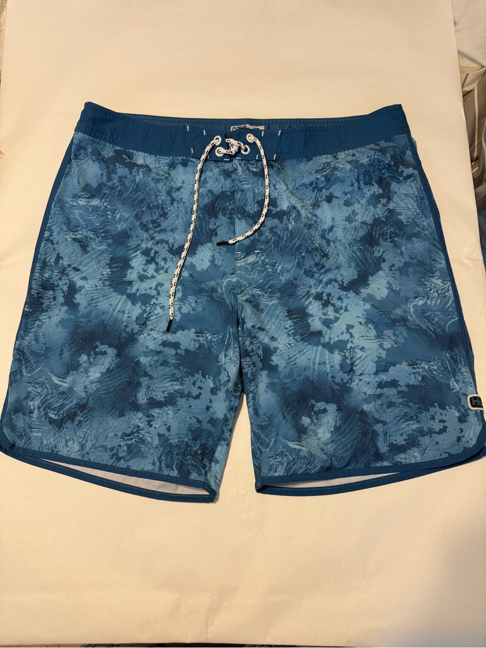 Huk Blue Patterned Men's Swim Trunks